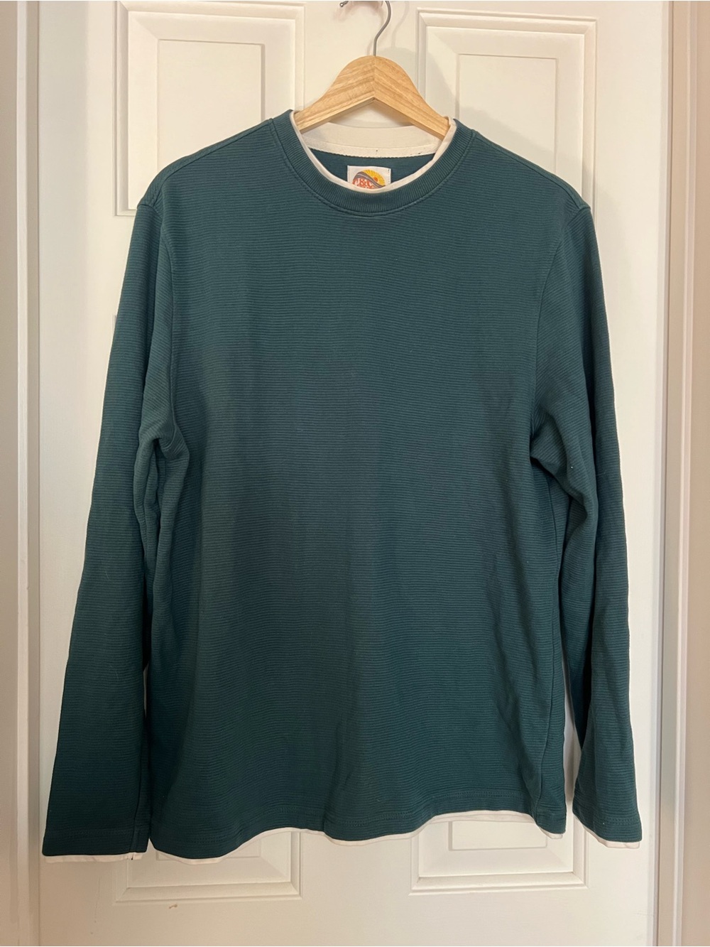 C&C California Long Sleeve Crewneck in Teal